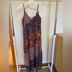 Mystree Purple Floral Slip Dress